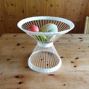 Art Deco Style 3d Printed Bowl Wooden Skewer Pedestal Fruit Bowl Wind